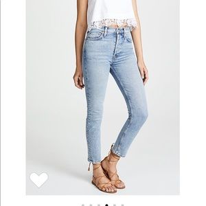 Re/done size 28 90s high rise ankle crop jeans